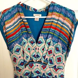 Beautiful Patterned Silk Dress